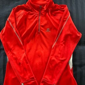 SALOMON Long Sleeve Half Zip Athletic Top